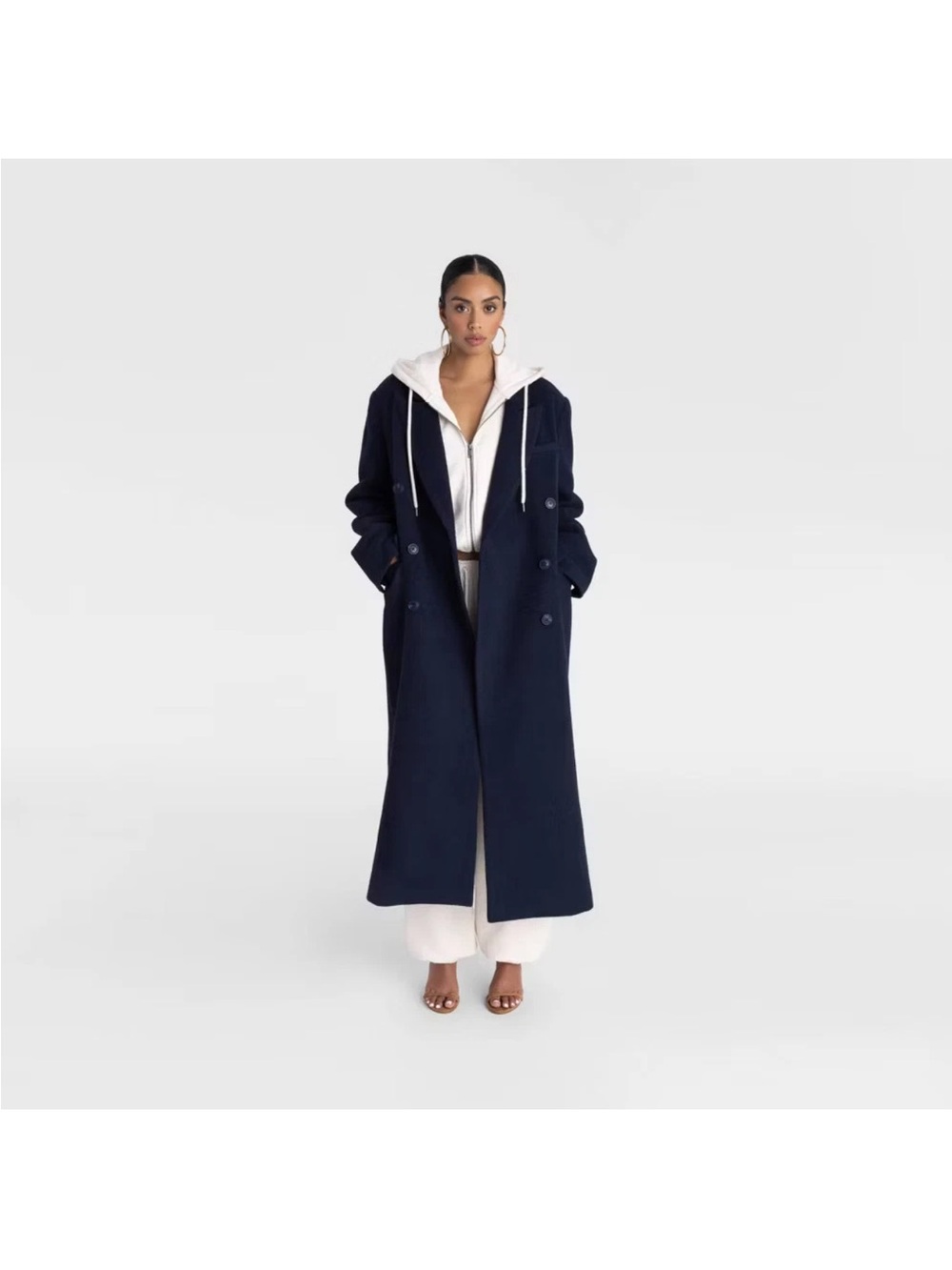 Navy  'The Maxi Coat' KBB by KAHLANA